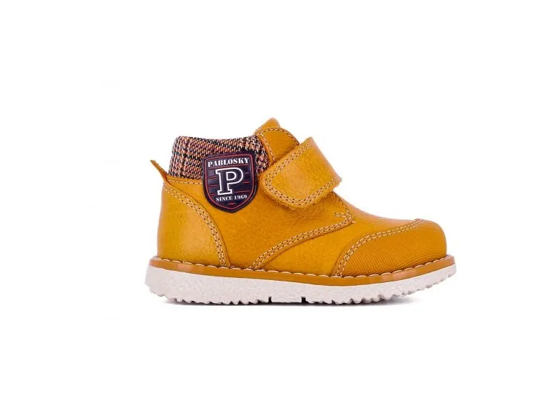 BOTA DE PIEL PARA NIÑO 004580 PABLOSKY EN COLOR AMARILLO
