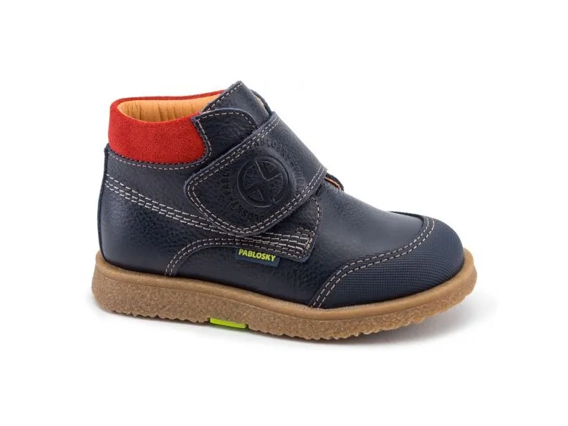 BOTA DE PIEL PARA NIÑO 502523 PABLOSKY EN COLOR MARINO
