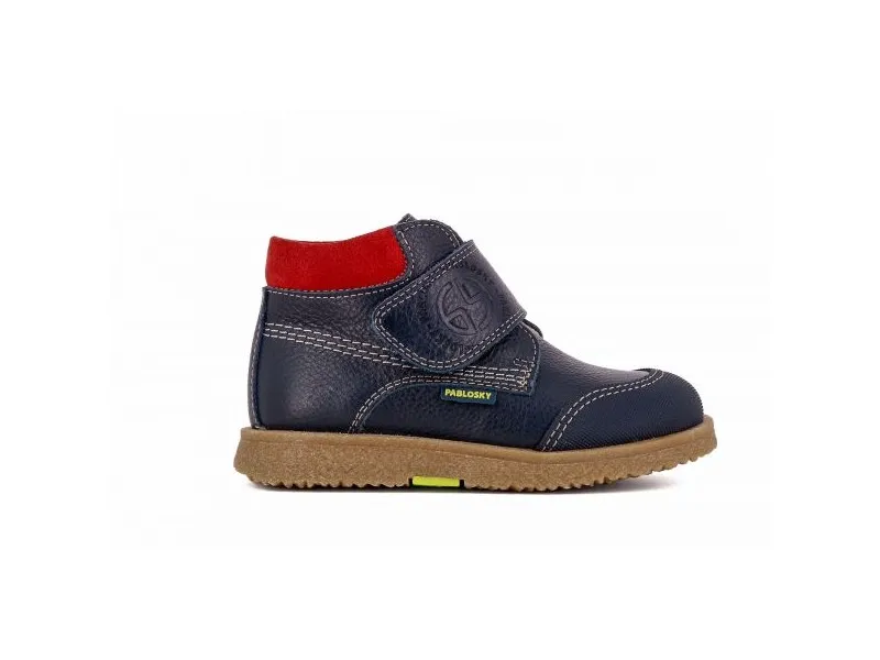 BOTA DE PIEL PARA NIÑO 502523 PABLOSKY EN COLOR MARINO