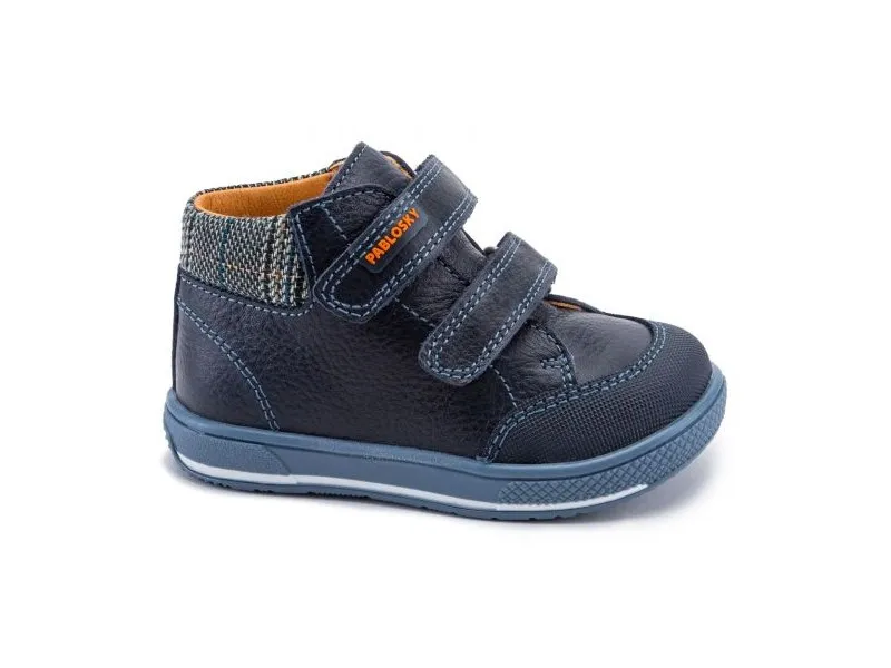 BOTA PARA NIÑO DE PIEL 003423 PABLOSKY EN COLOR MARINO