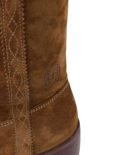Botas Dakota Boots Campera Baja Piel Marrón Mujer