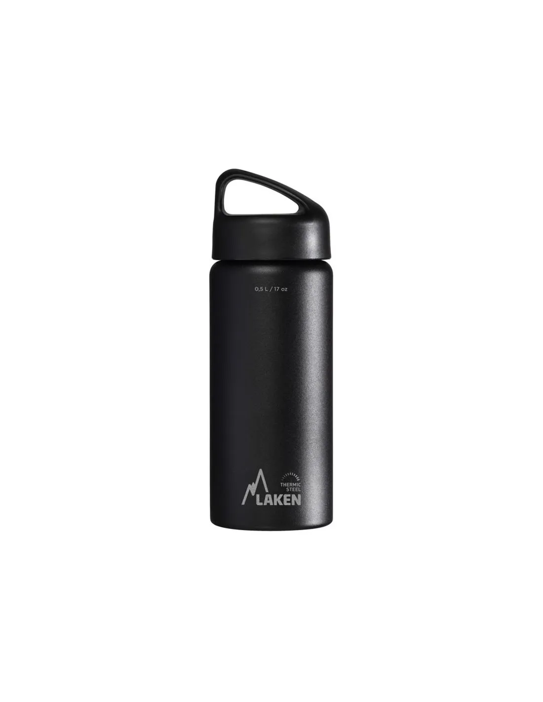 Botella térmica Laken acero inoxidable 18/8 0,50L Negro
