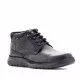 Botines Baerchi negros con cordones encerados