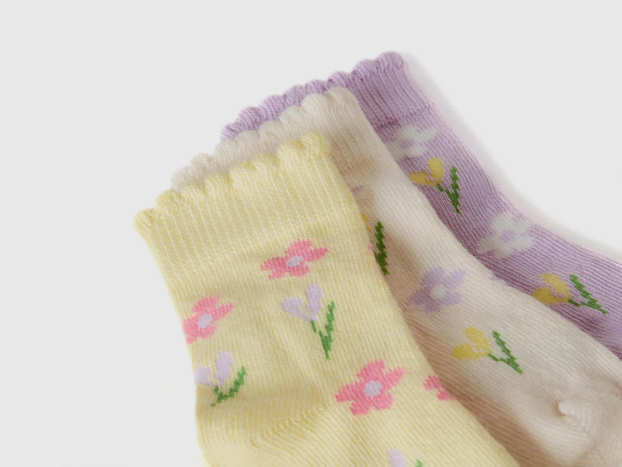 Calcetines cortos con estampado de jacquard