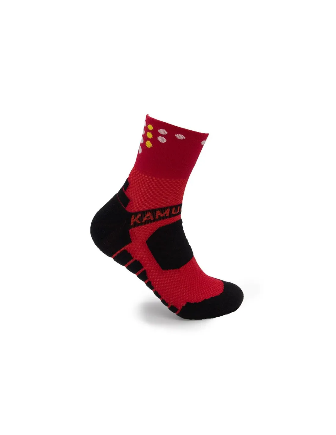 Calcetines de running Kamuabu Tanque 5 Estrellas rojo
