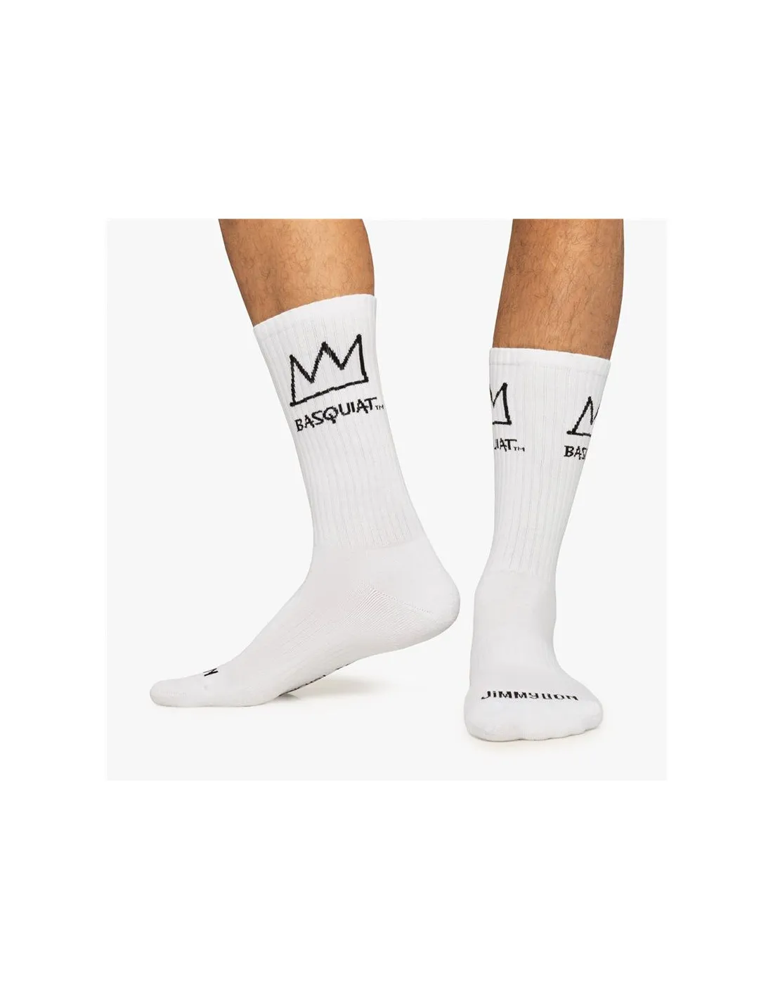 Calcetines Jimmy Lion Athletic Basquiat Crown White