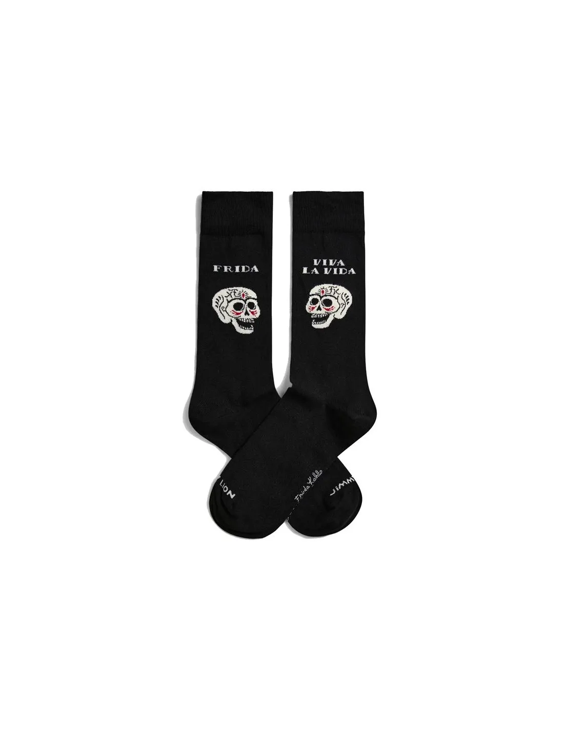 Calcetines Jimmy Lion Frida Viva La Vida Negro