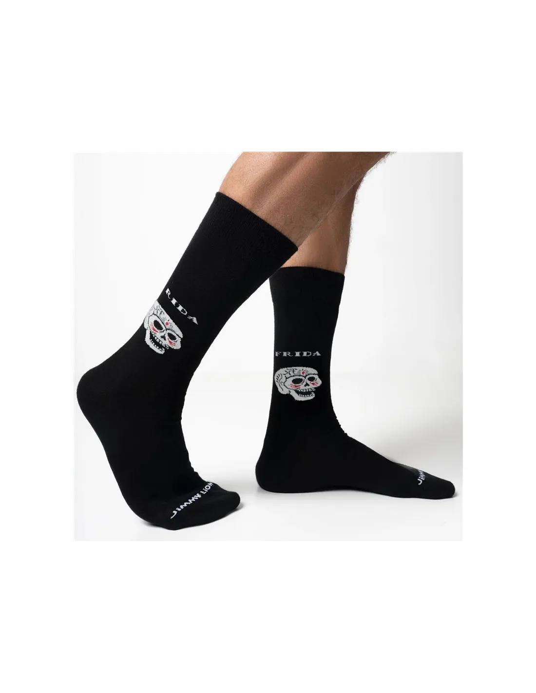 Calcetines Jimmy Lion Frida Viva La Vida Negro