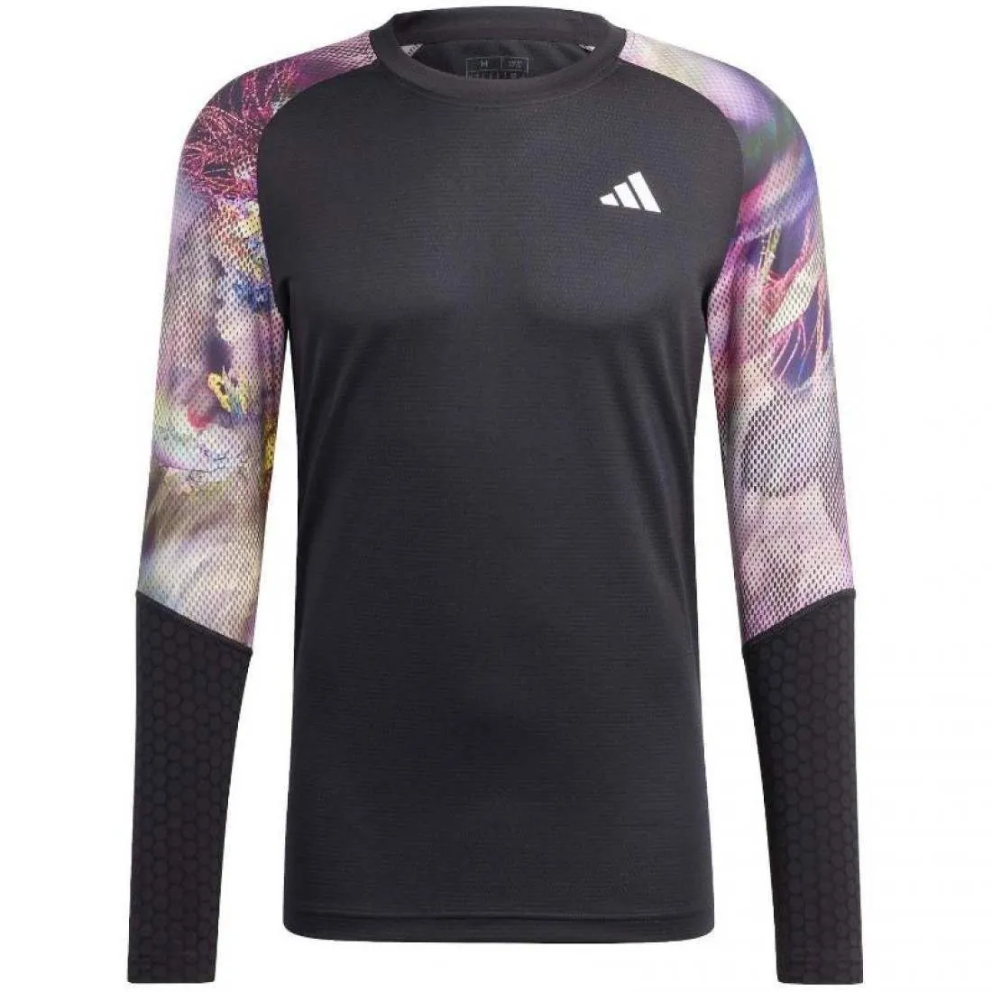 Camiseta Adidas Melbourne Manga Larga Multicolor Negro | Adidas