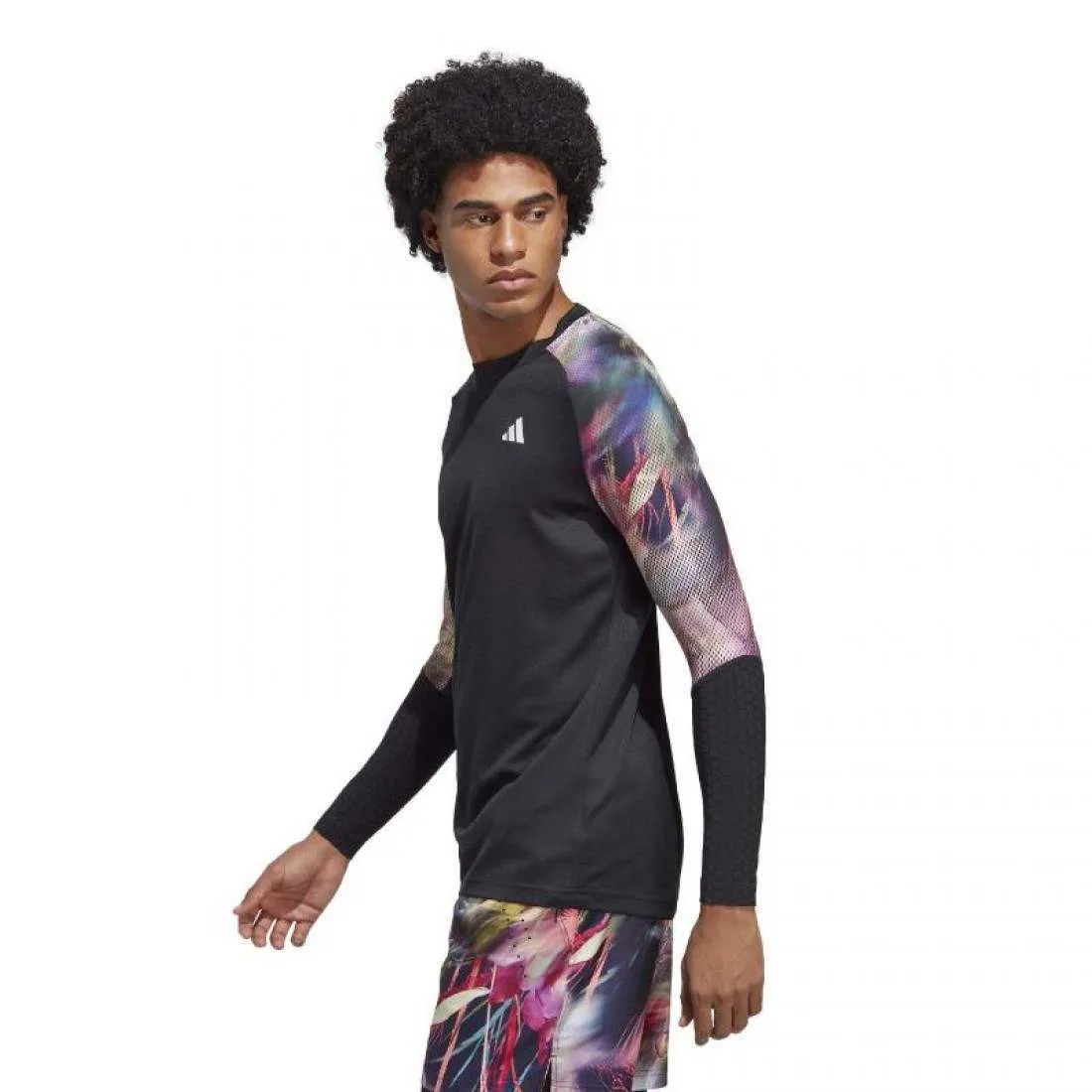 Camiseta Adidas Melbourne Manga Larga Multicolor Negro | Adidas