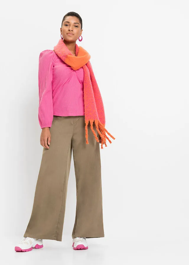 Camiseta con cordones Rosa flamenco