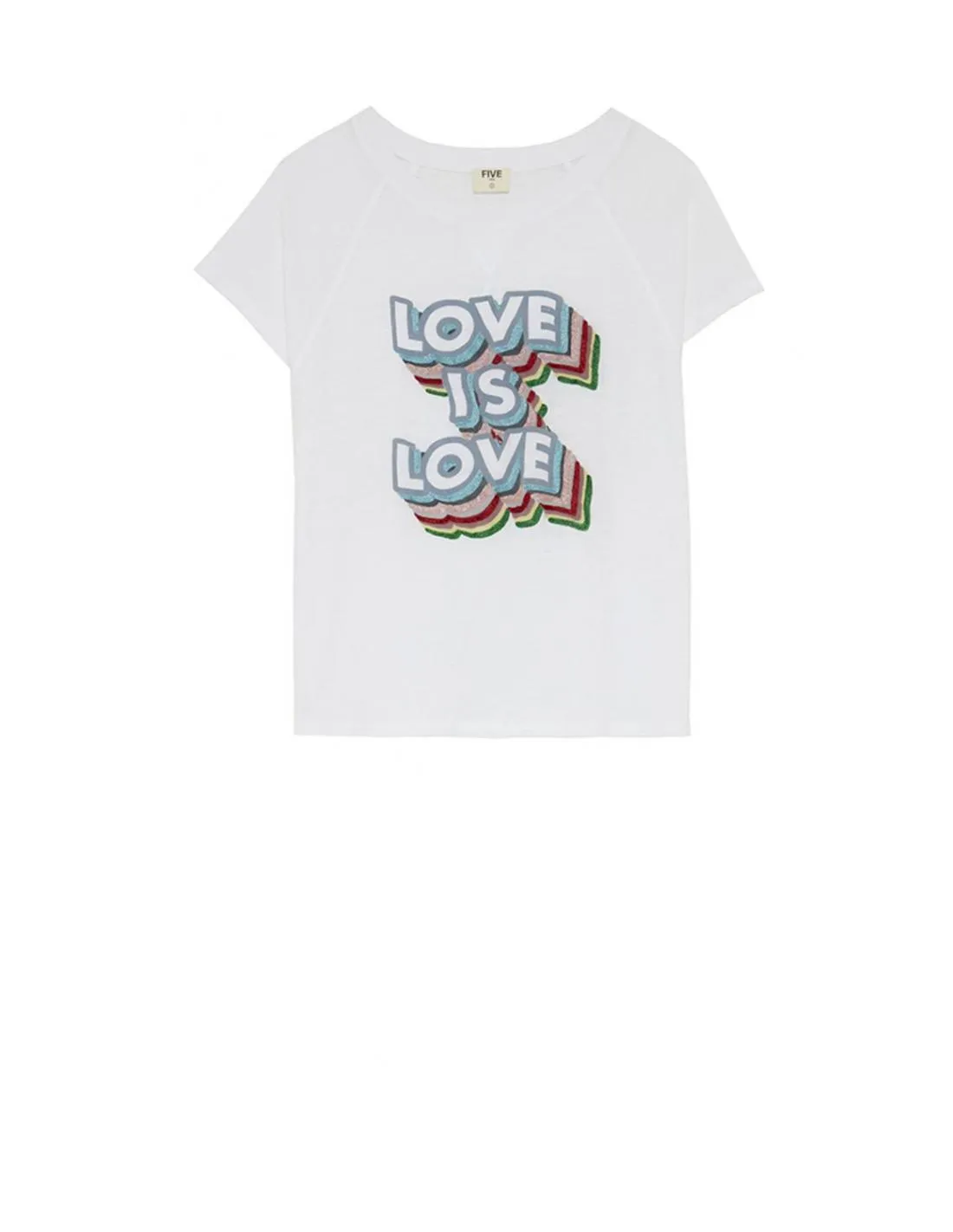 CAMISETA CON ESTAMPADO LOVE FIVE PARIS