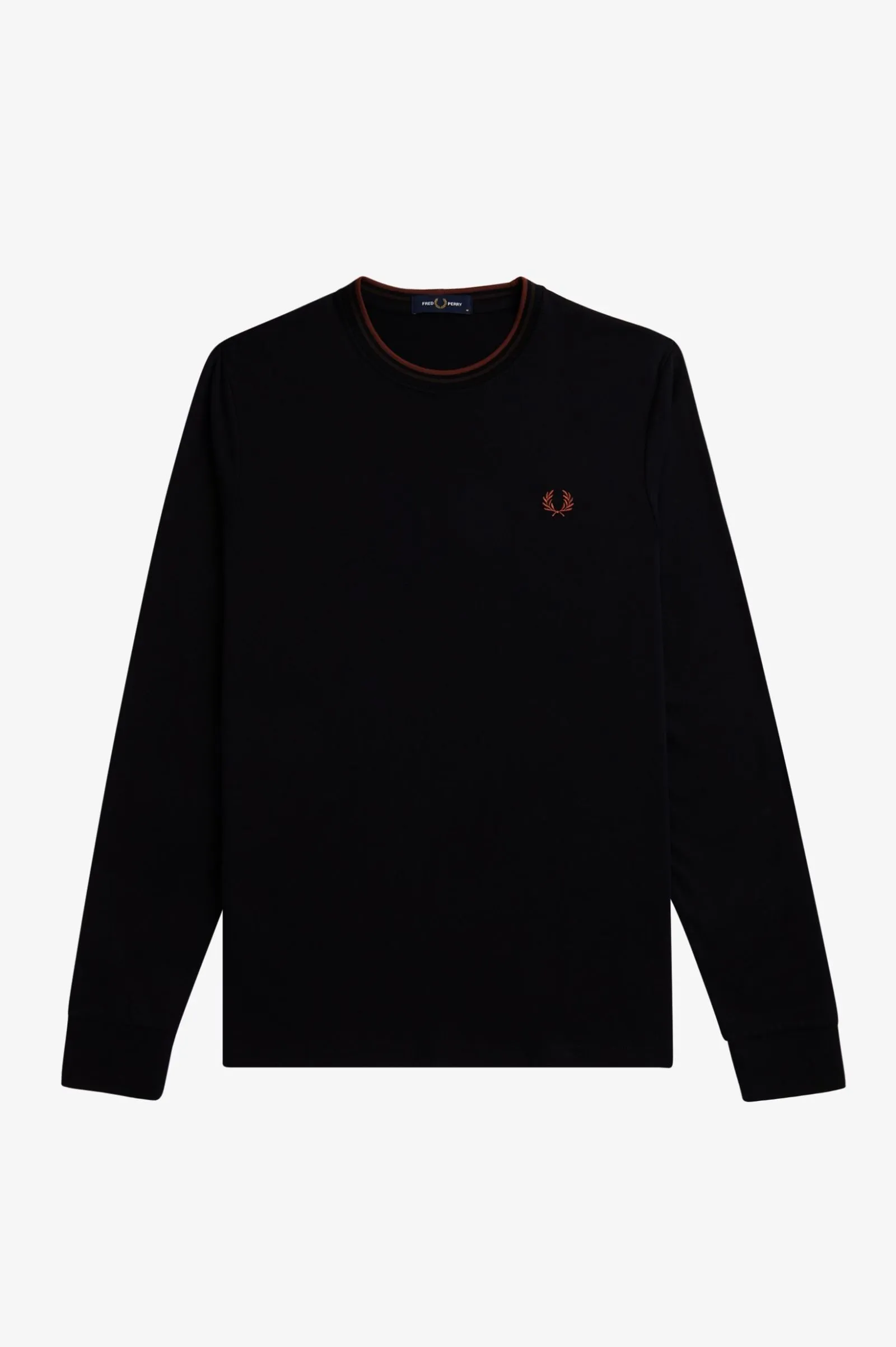 Camiseta con ribete con dos franjas