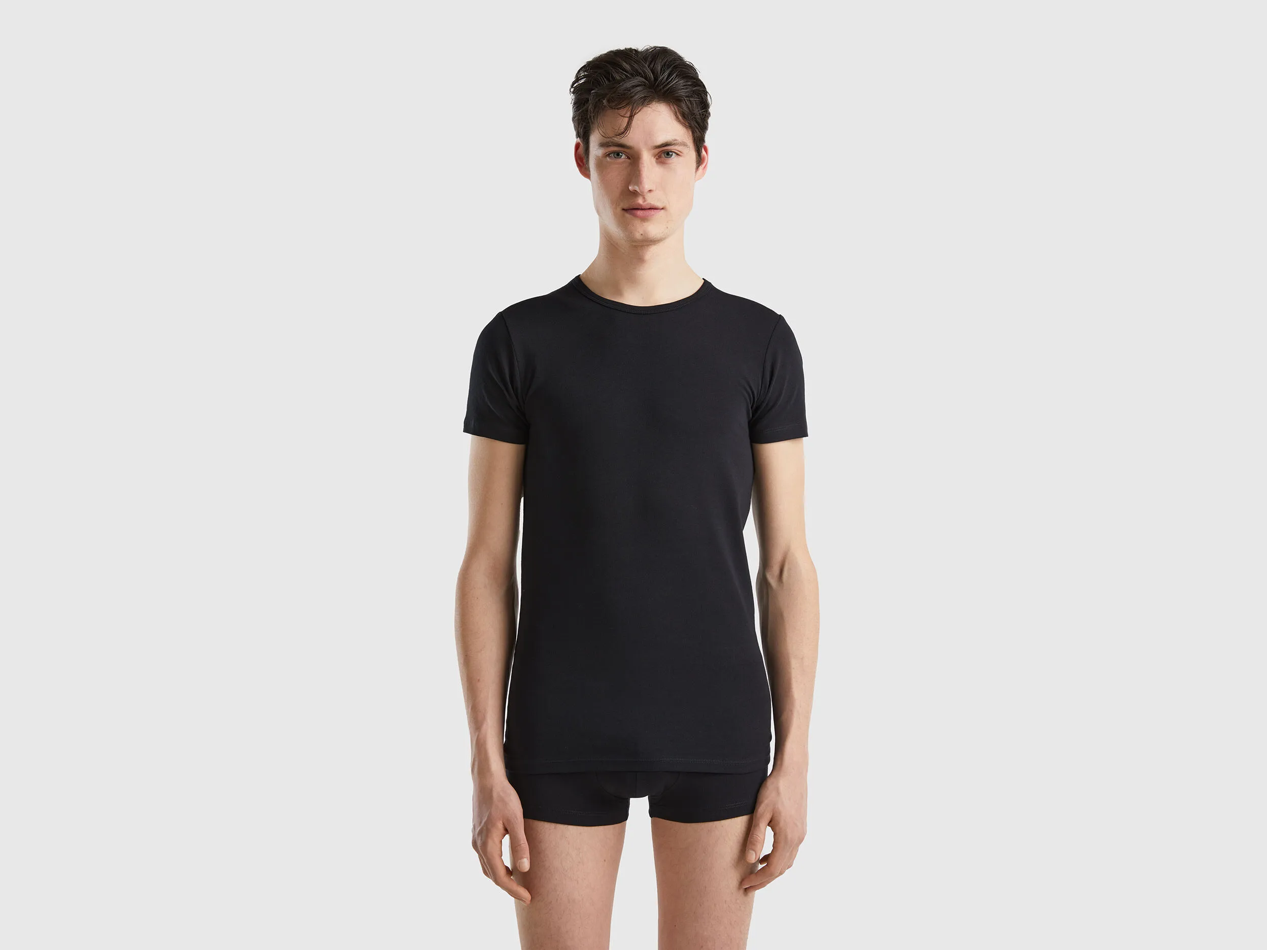 Camiseta de algodón orgánico elástico