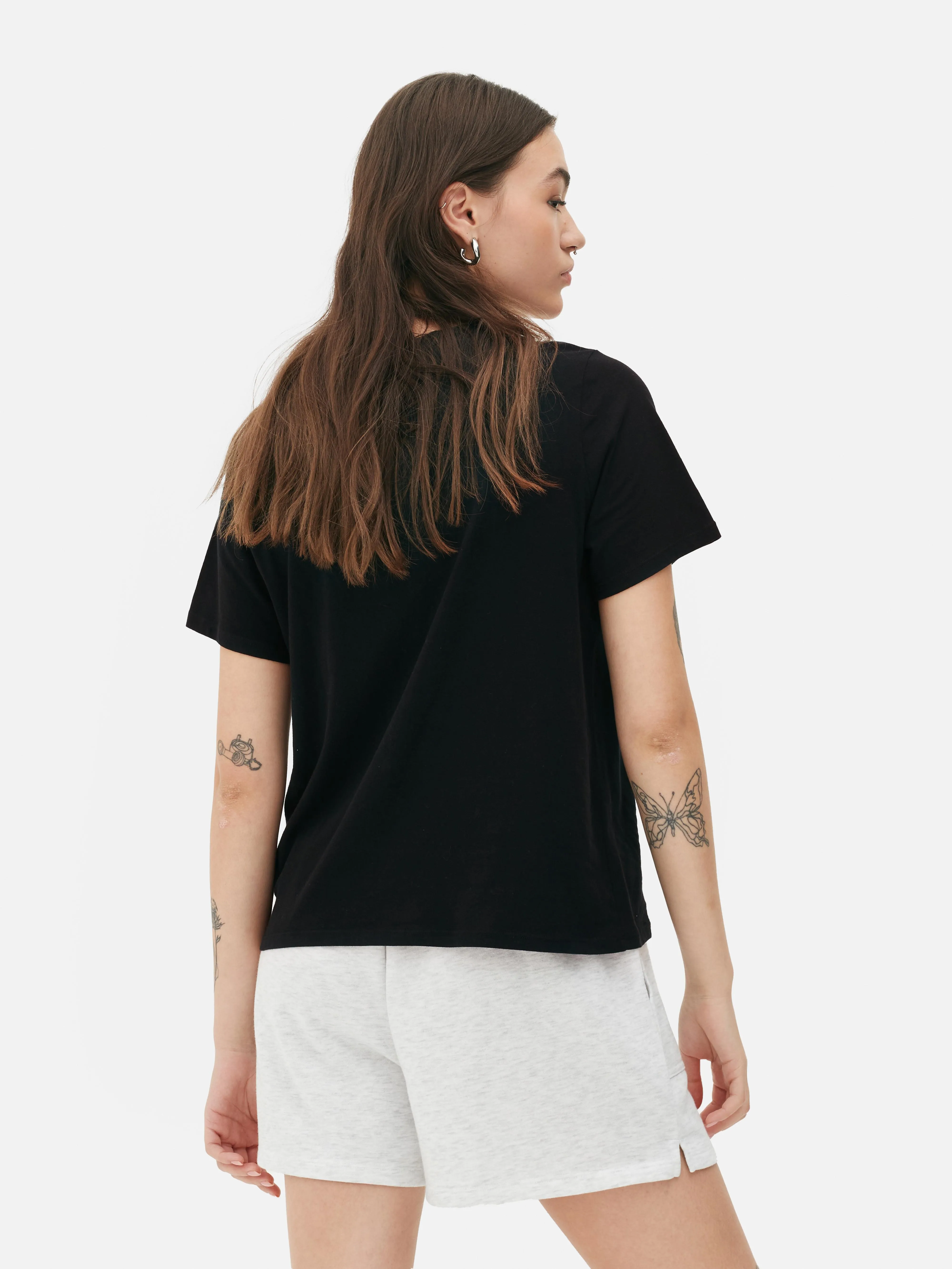 Camiseta de algodón con estampado gráfico