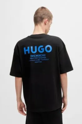 Camiseta de punto de algodón con logo del tema de la nueva temporada