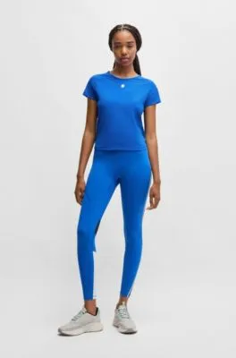 Camiseta de punto elástico con monograma Double B
