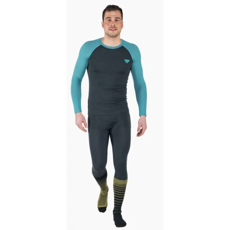 Camiseta interior hombre Dynafit TOUR LIGHT MERINO M L/S (azul tormenta)