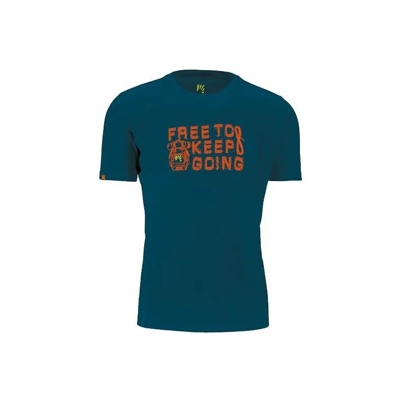 Camiseta Karpos Crocus (azul marroquí) hombre