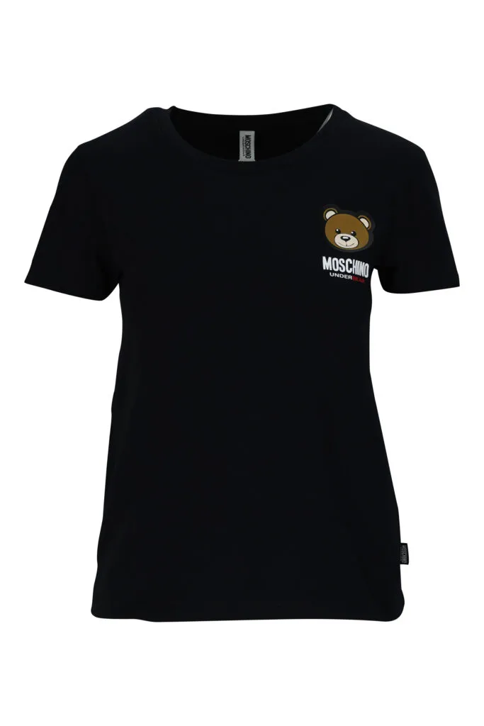 Camiseta negra con logo oso 