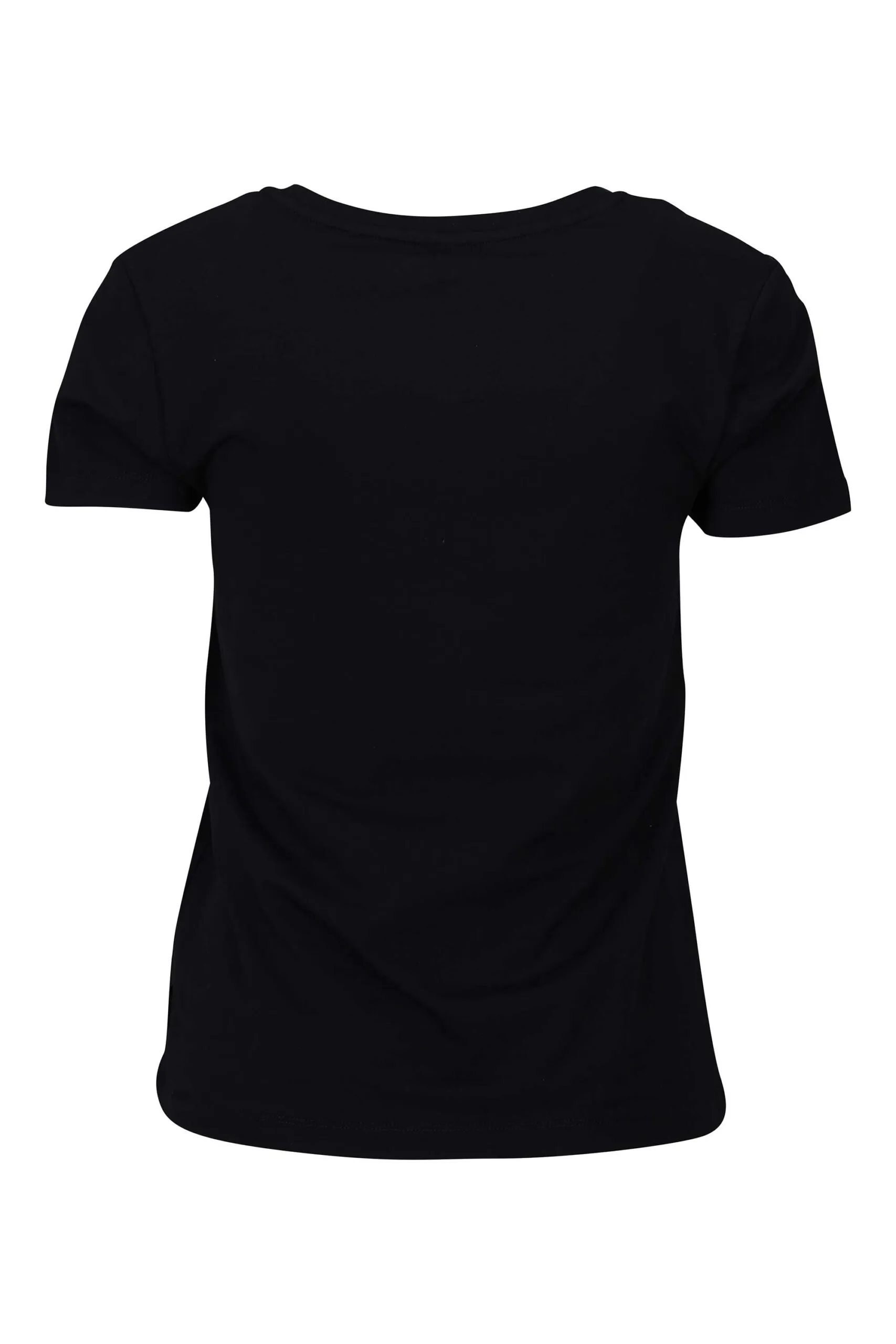 Camiseta negra con logo parche oso 