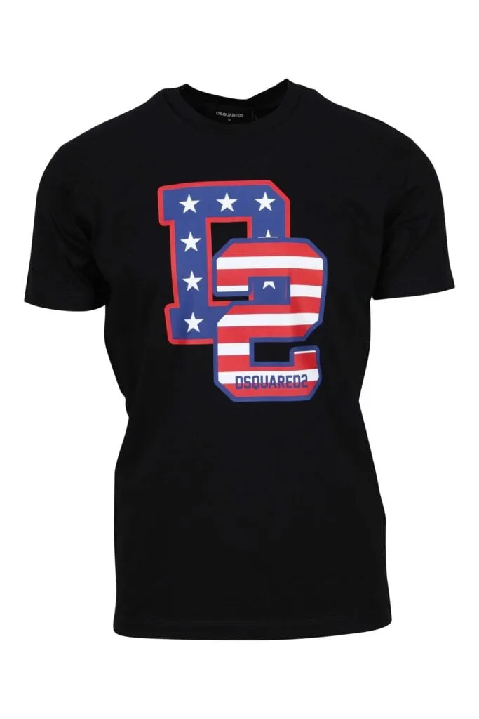 Camiseta negra con maxilogo 