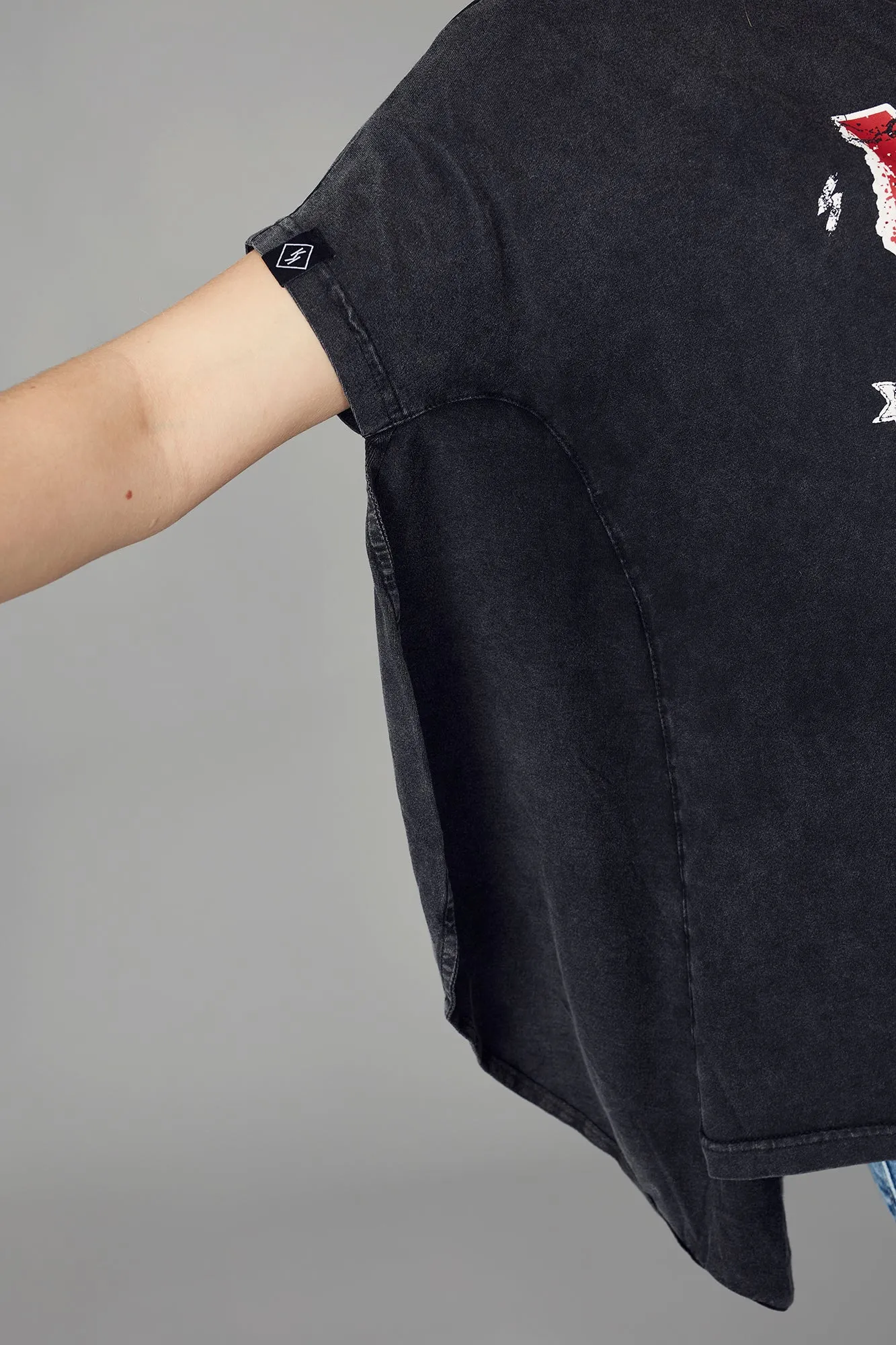 Camiseta negra JAN´S BAND & detalle espalda