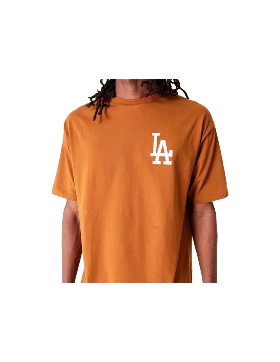 Camiseta New Era League Essentials LA Dodgers Dk Beige Hombre