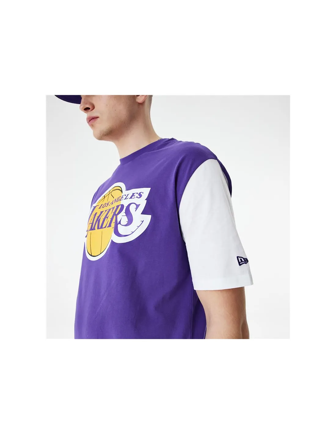 Camiseta New Era NBA Colour Insert LA Lakers Purple Hombre