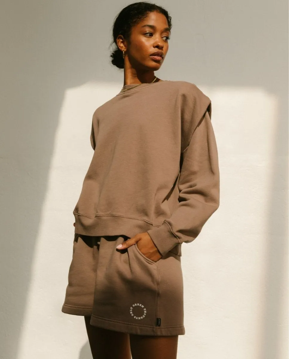 Cappuccino Short Nutmeg Brown