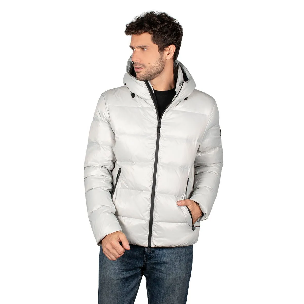 Chamarra Acolchada De Pluma Hombre Premium