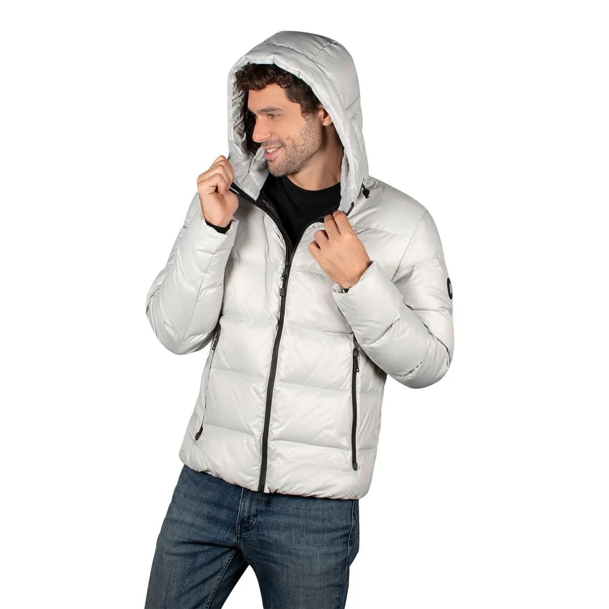 Chamarra Acolchada De Pluma Hombre Premium