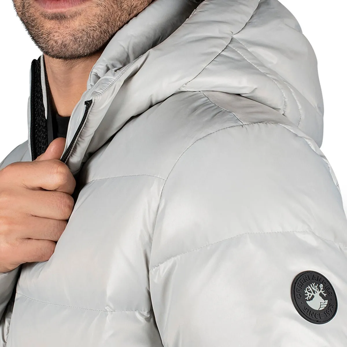 Chamarra Acolchada De Pluma Hombre Premium