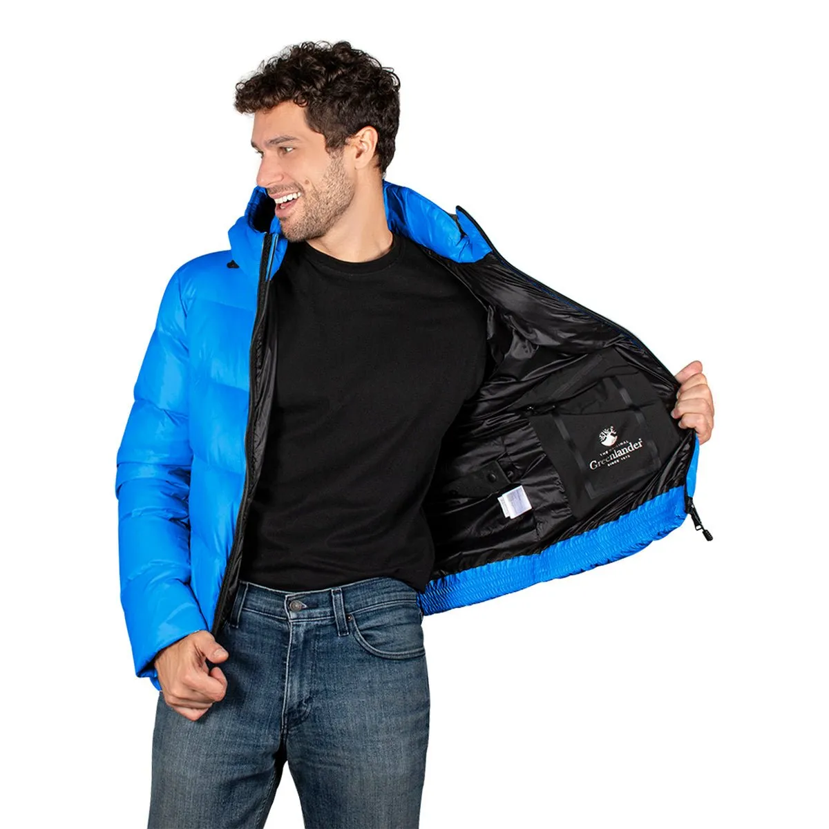 Chamarra Acolchada De Pluma Hombre Premium