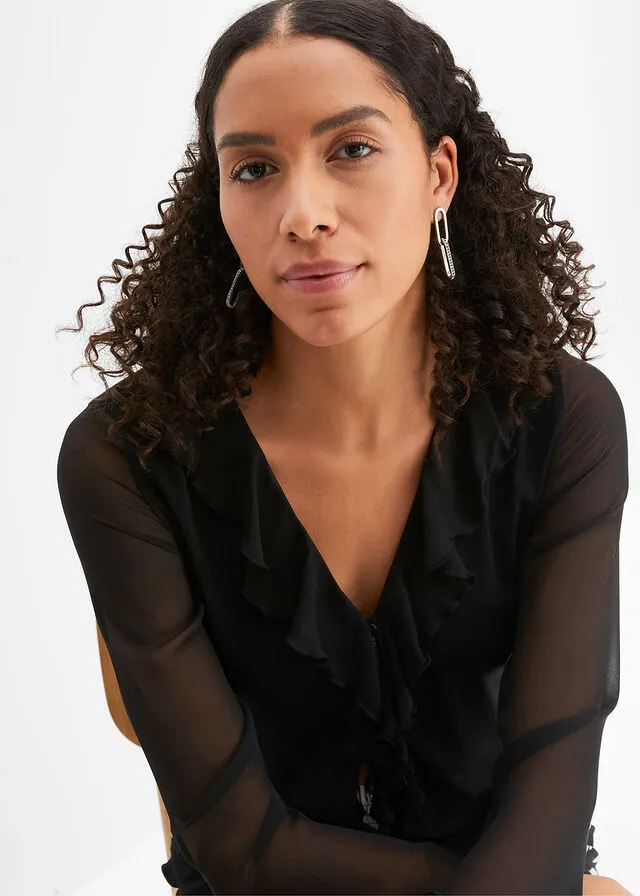Chaqueta camisera Negro