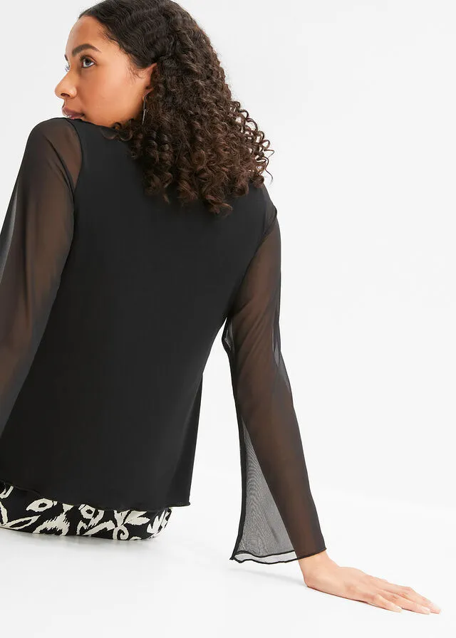 Chaqueta camisera Negro