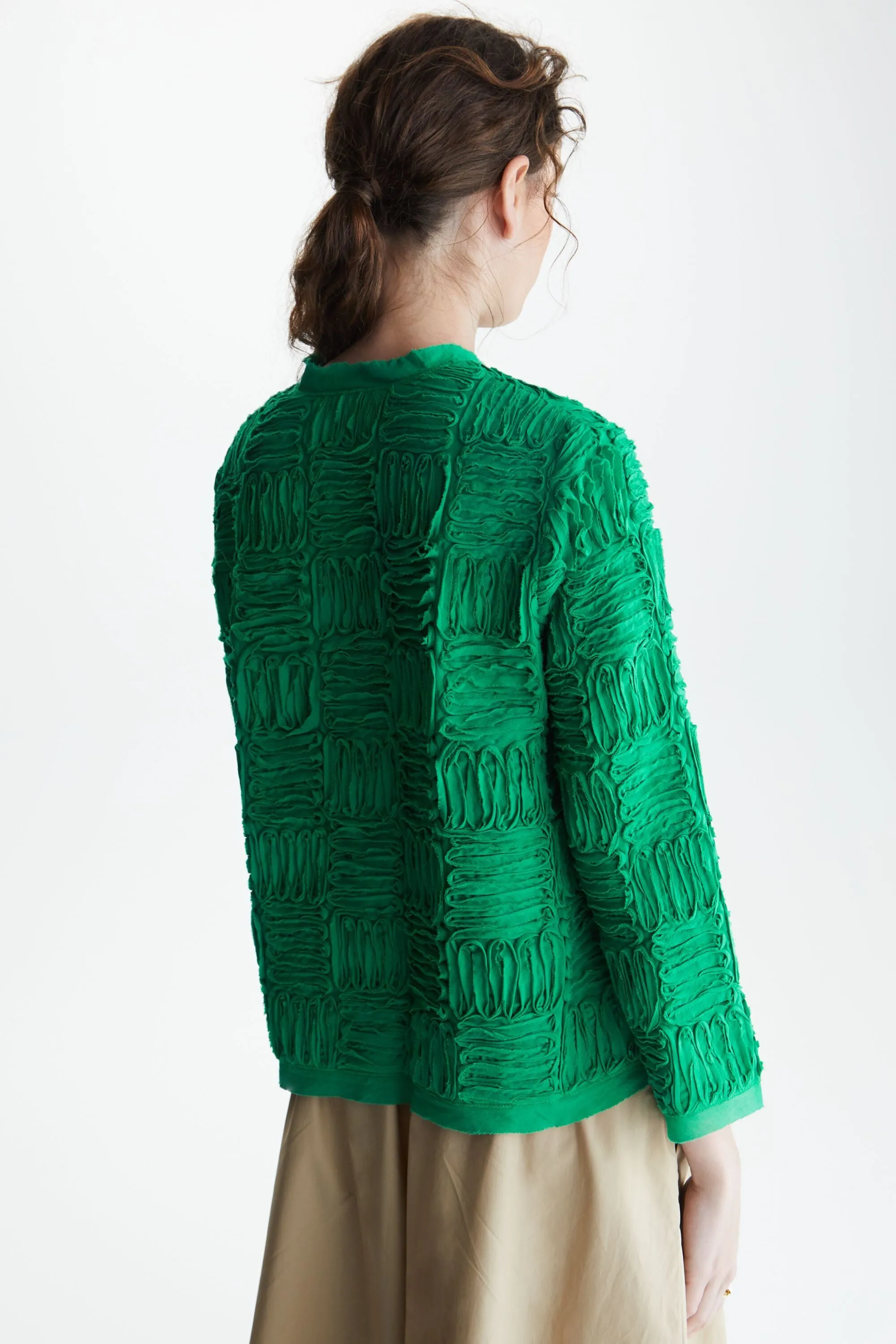 CHAQUETA CORTA VOILE CUBOS