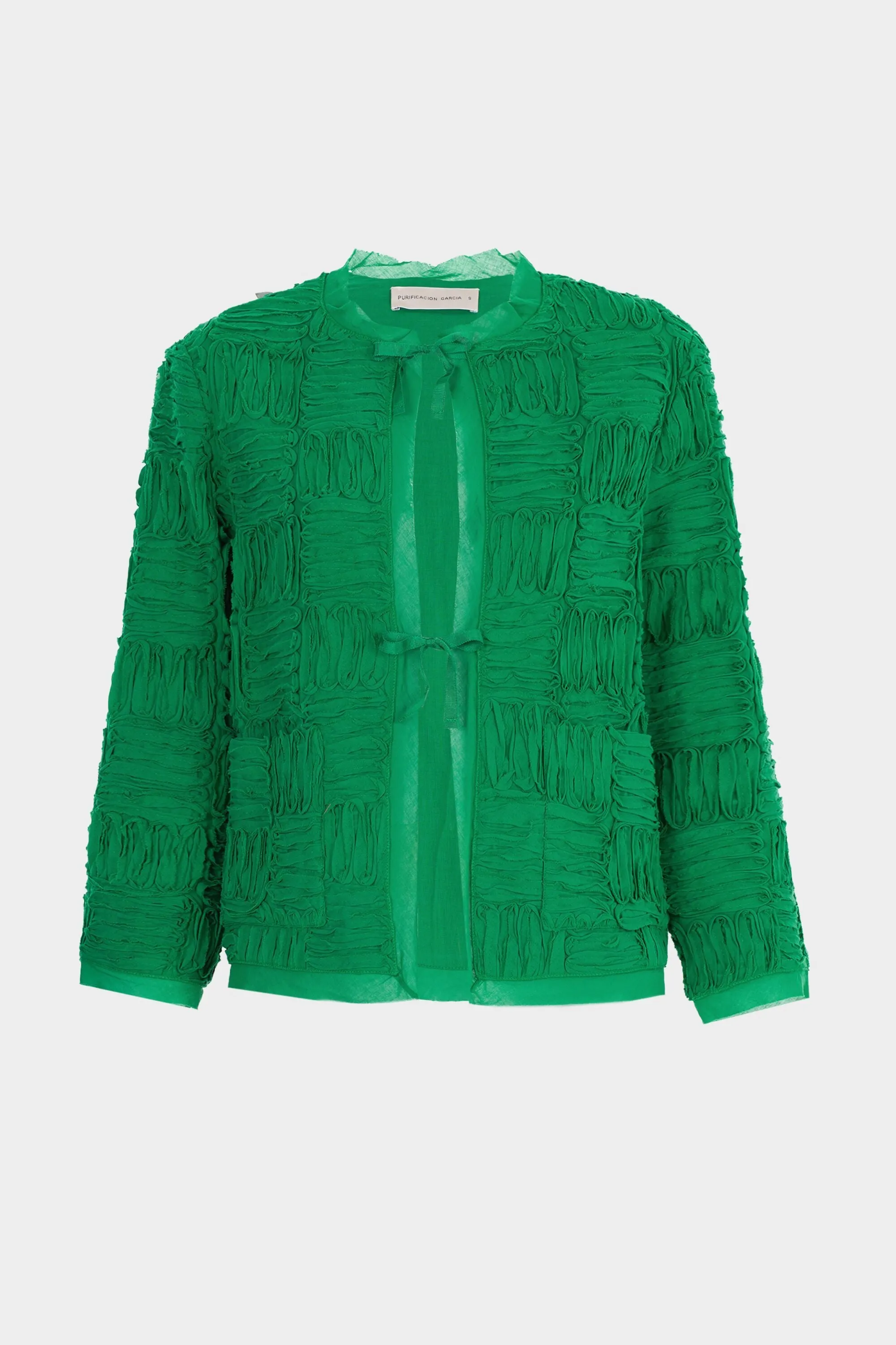 CHAQUETA CORTA VOILE CUBOS