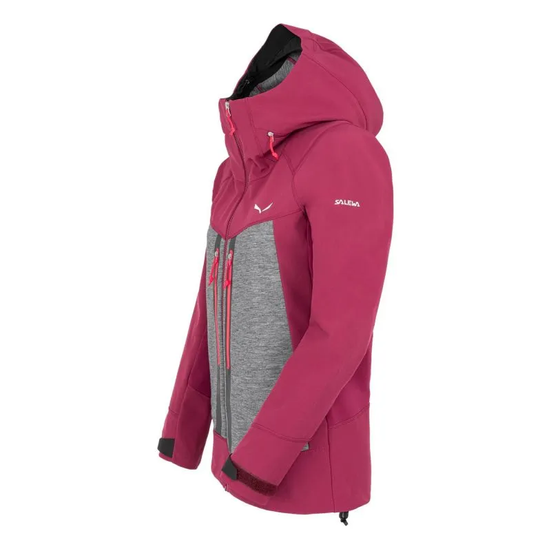 Chaqueta de esquí Salewa Comici Stormwall/Durastrech (Rhodo Red) para mujer