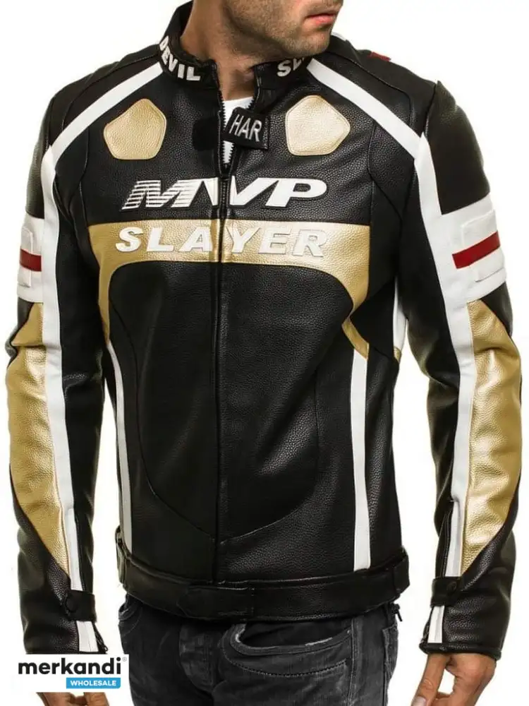 Chaqueta de stock moto chaqueta moto forro eco cuero zalando