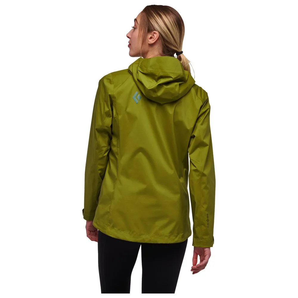 Chaqueta de trekking Black Diamond W Stormline Stretch Camp Green