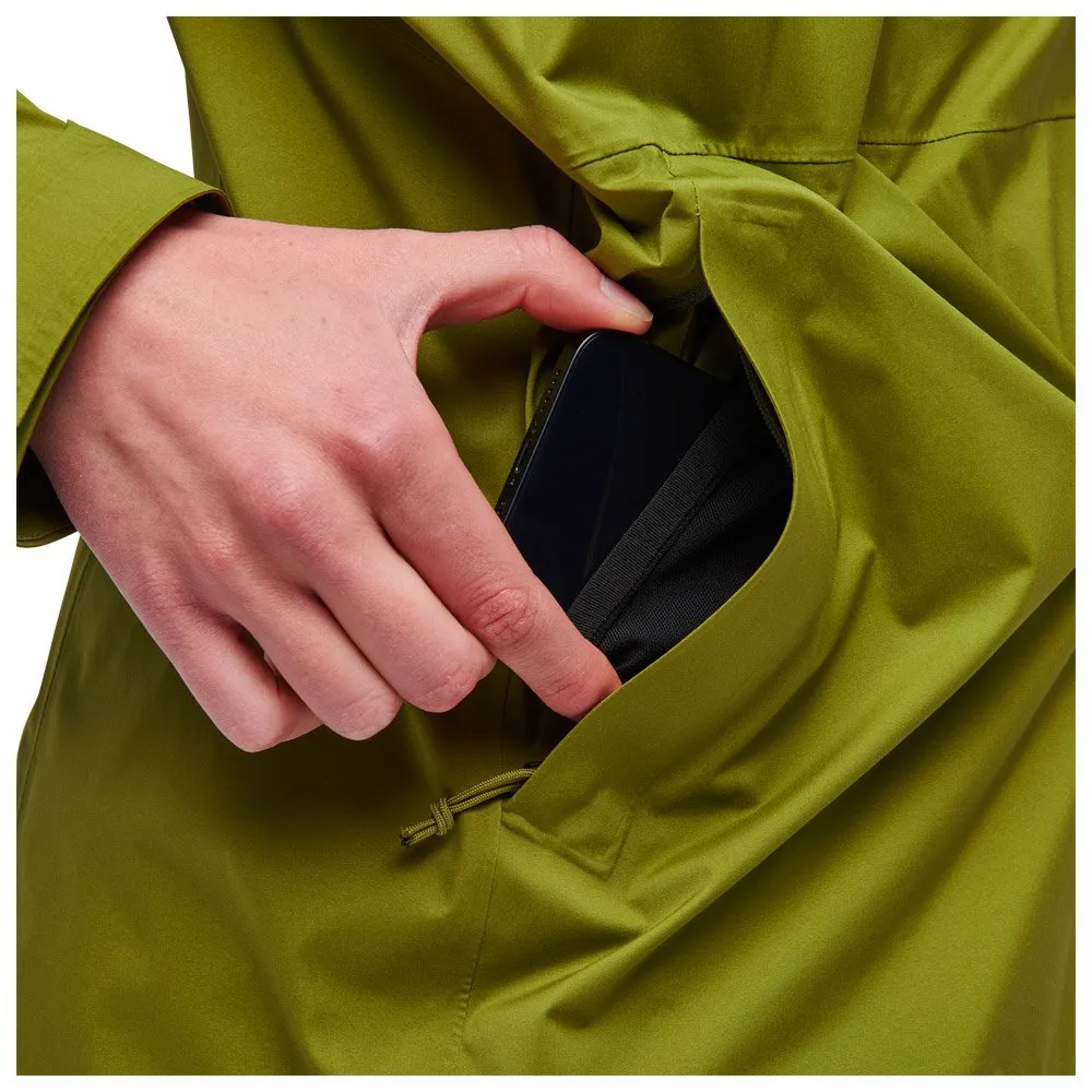 Chaqueta de trekking Black Diamond W Stormline Stretch Camp Green