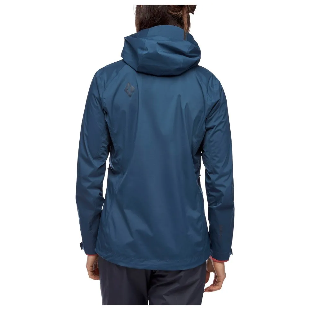 Chaqueta de trekking Black Diamond W Stormline Stretch Rain Shell Ink Blue