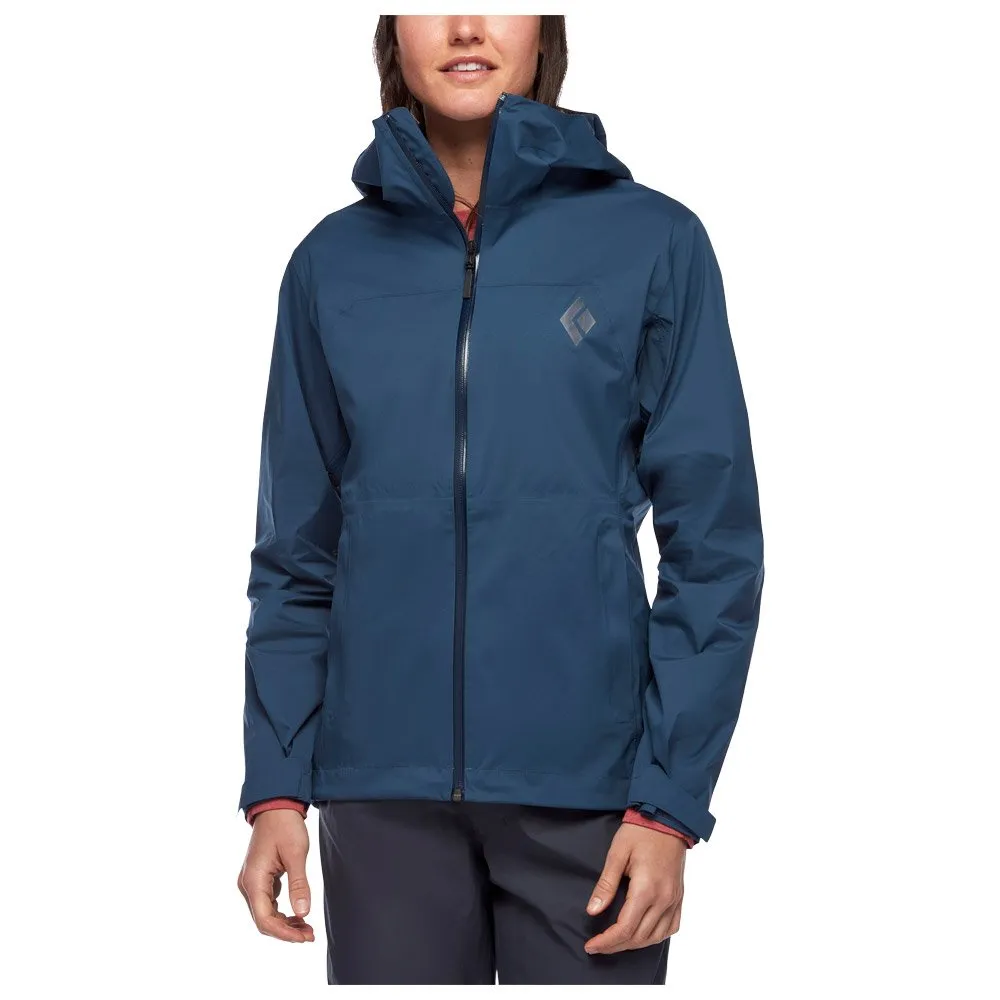 Chaqueta de trekking Black Diamond W Stormline Stretch Rain Shell Ink Blue