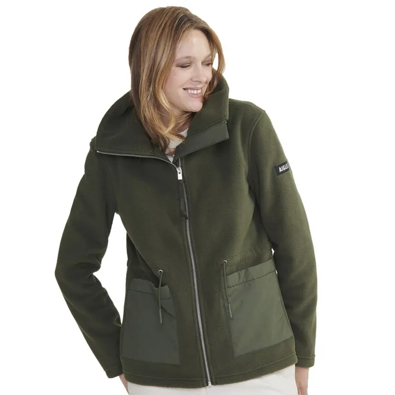 Chaqueta Forro Polar Aigle Bimaterial Verde