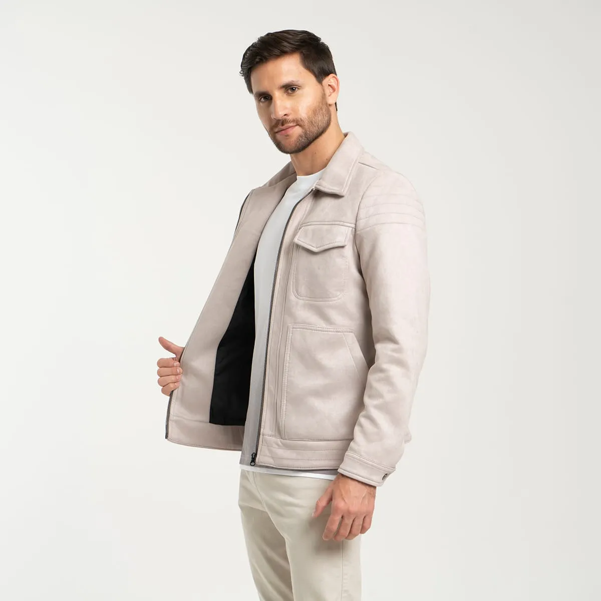 Chaqueta Gamuza Regular Summit