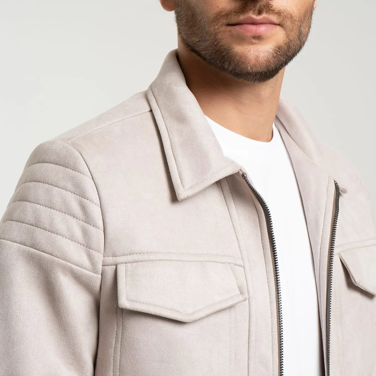 Chaqueta Gamuza Regular Summit