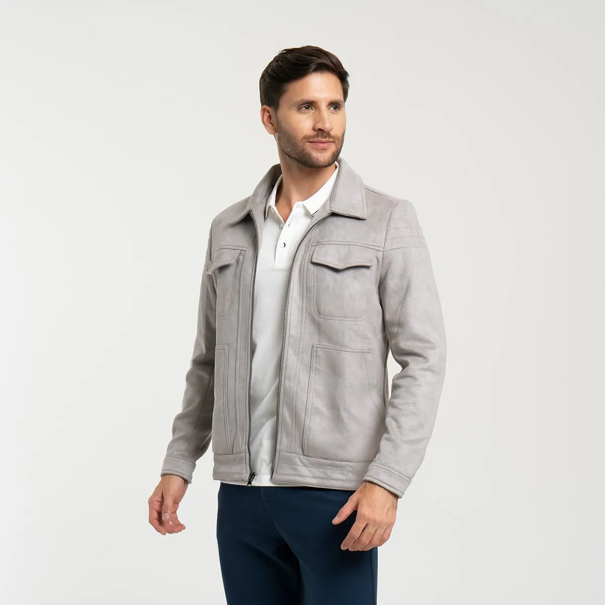 Chaqueta Gamuza Regular Summit