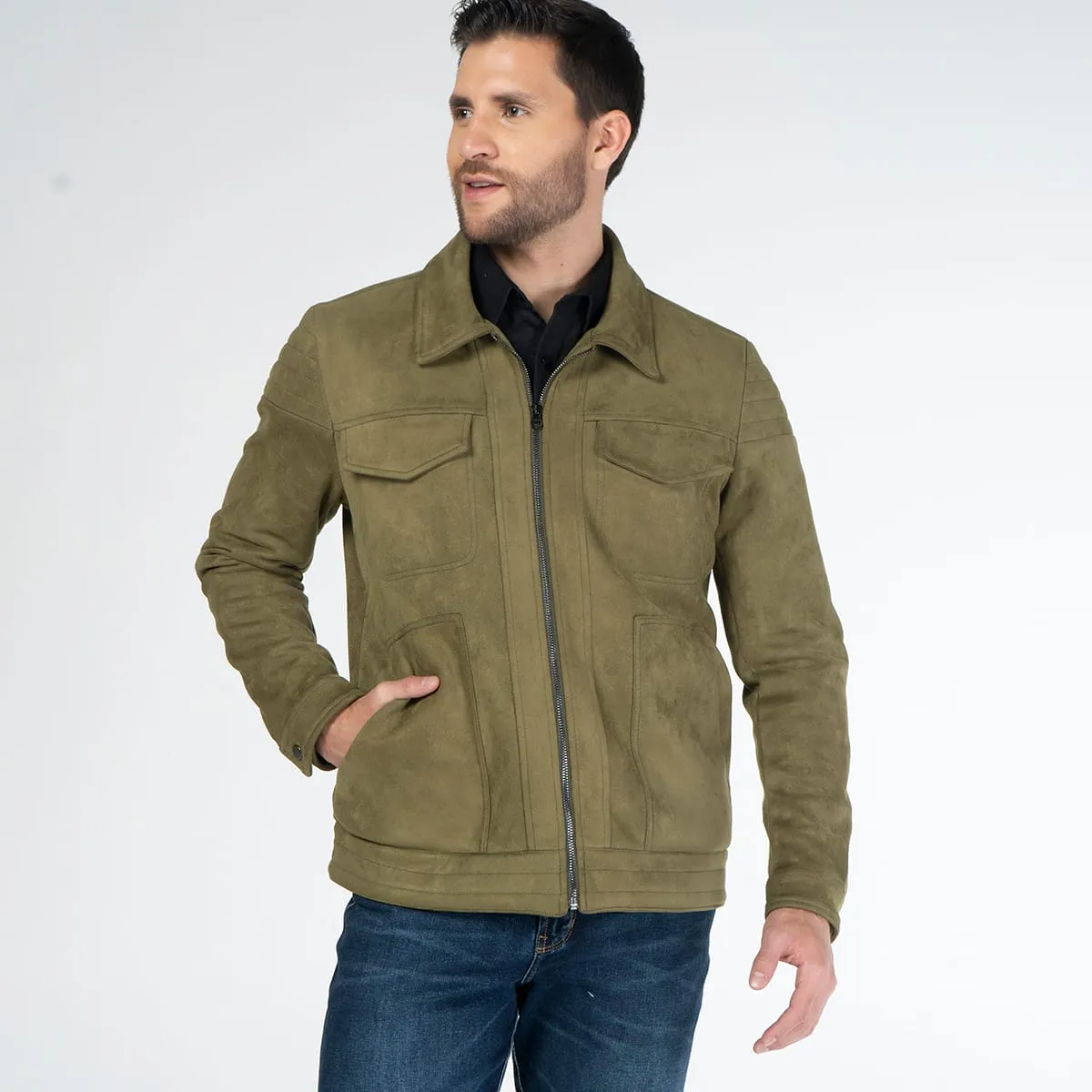 Chaqueta Gamuza Regular Summit