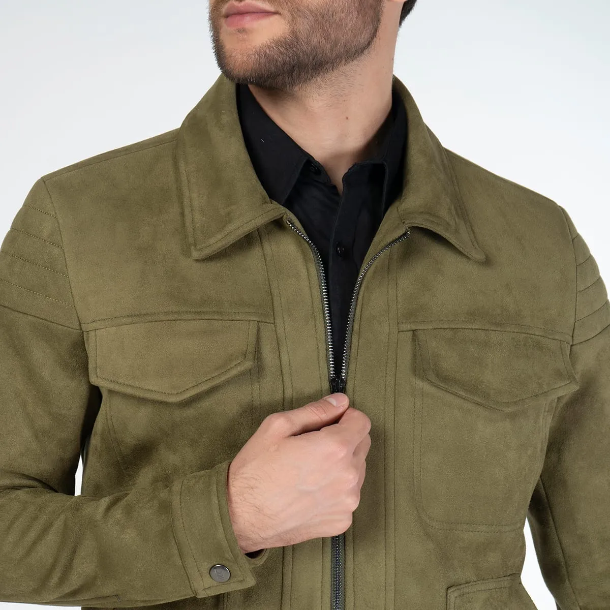 Chaqueta Gamuza Regular Summit